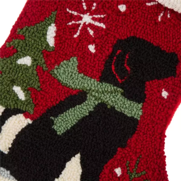 Glitzhome 20 in. L Hooked Stocking, Dog