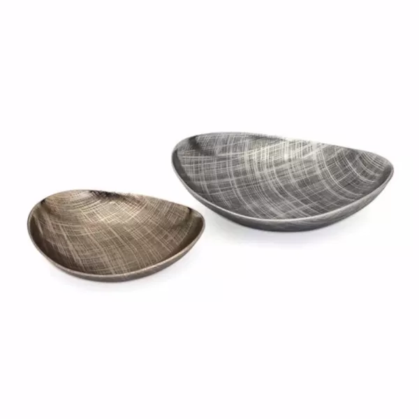 IMAX Ian Aluminum Decorative Trays (Set of 2)