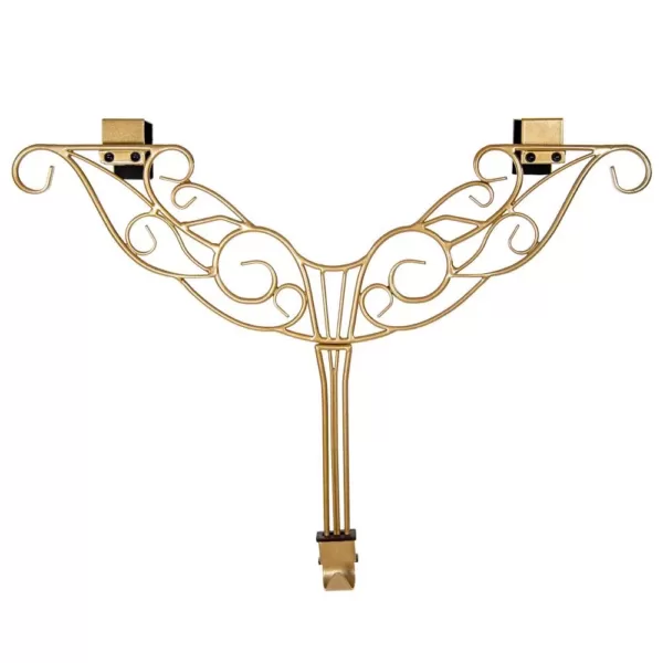 Village Lighting Company 19 in. Gold Antler Adjustable Wreath Hanger