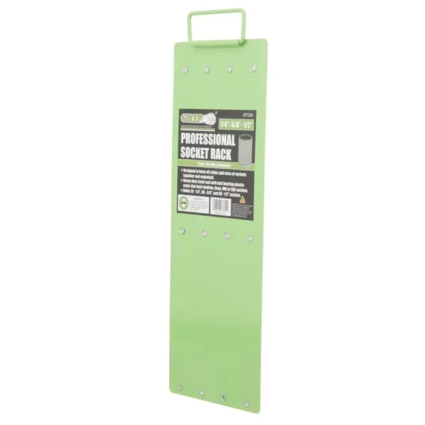 Grand Rapids Industrial Products Professional Socket Rack, Green