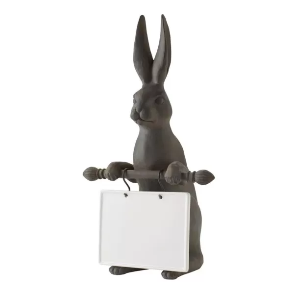 3R Studios 21 in. H x 9.5 in. W Bunny Ceramic Message Board