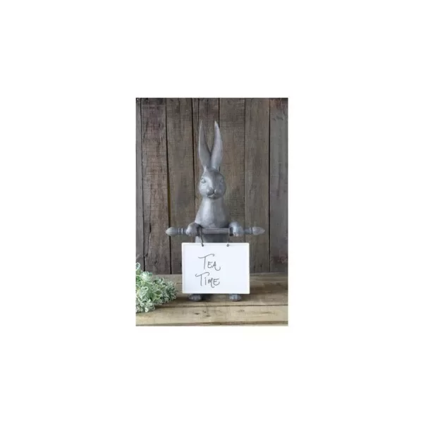 3R Studios 21 in. H x 9.5 in. W Bunny Ceramic Message Board