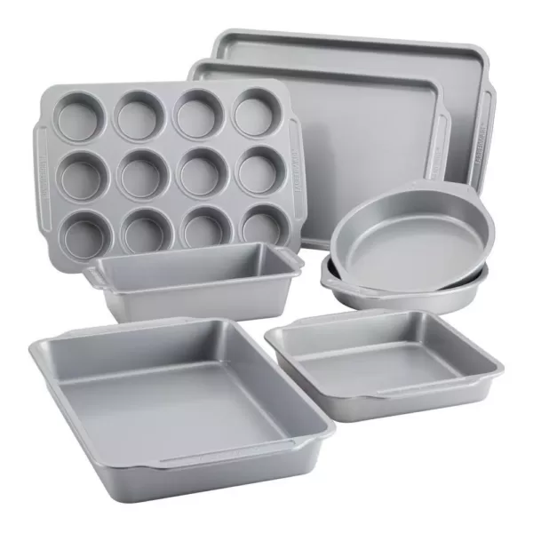 Farberware 8-Piece Gray Nonstick Bakeware Set