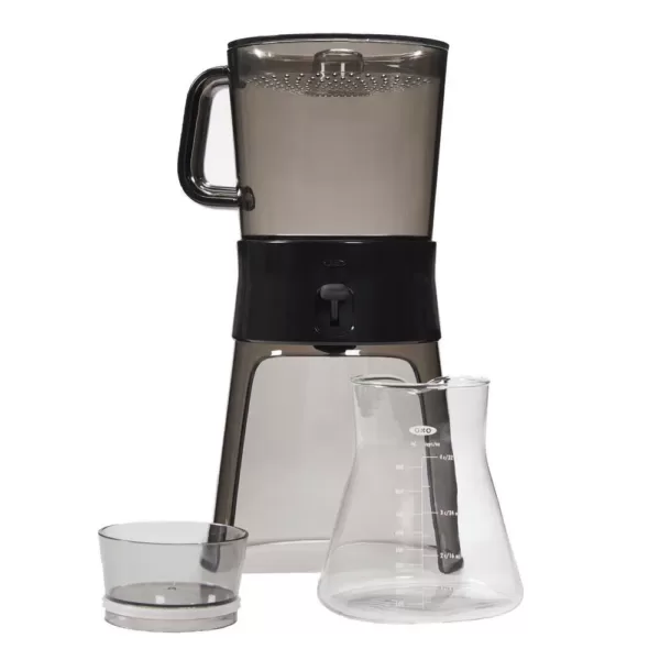 OXO Good Grips 4-Cup Gray Cold Brew Drip Coffee Maker with Filter