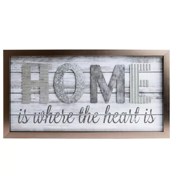 Pinnacle Home Is Where The Heard Is Wood Plank Decorative Sign