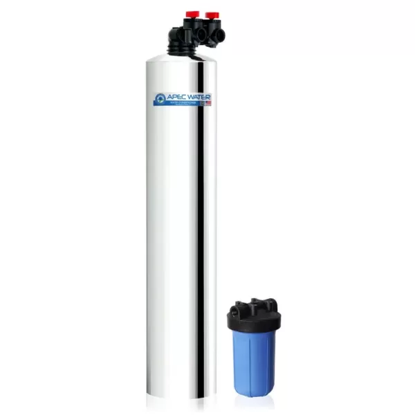 APEC Water Systems Premium 10 GPM Whole House Salt-Free Water Softener System with Pre-Filter