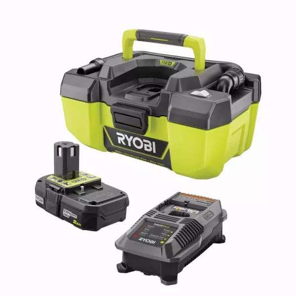 RYOBI 18-Volt ONE+ 3 Gal. Project Wet/Dry Vac with 2.0 Ah Battery and Charger