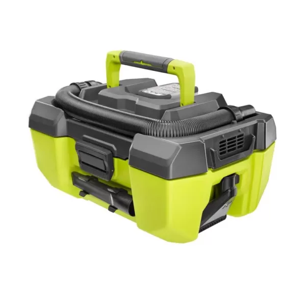 RYOBI 18-Volt ONE+ 3 Gal. Project Wet/Dry Vacuum w/Accessory Storage and Lithium-Ion 4.0 Ah LITHIUM+ HP High Capacity Battery