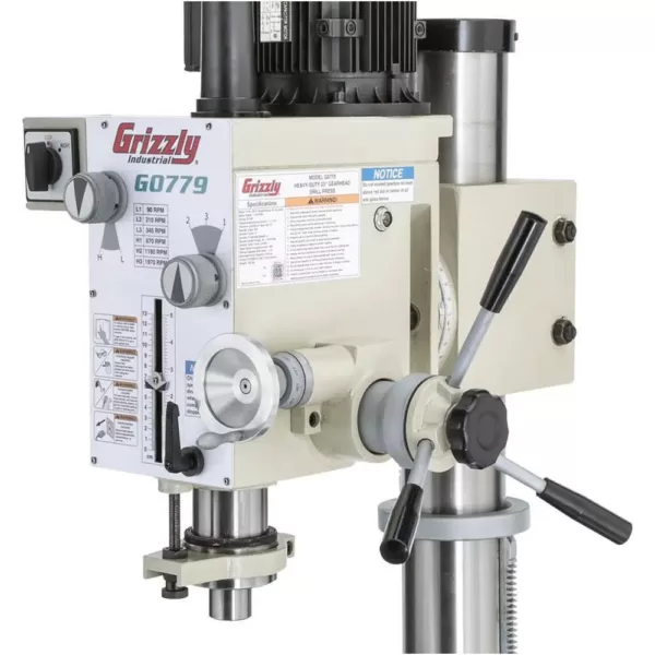 Grizzly Industrial Heavy-Duty Floor Model Gearhead Drill Press