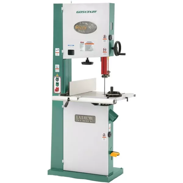 Grizzly Industrial 17" 2 HP Extreme-Series Bandsaw with Cast-Iron Trunnion & Foot Brake