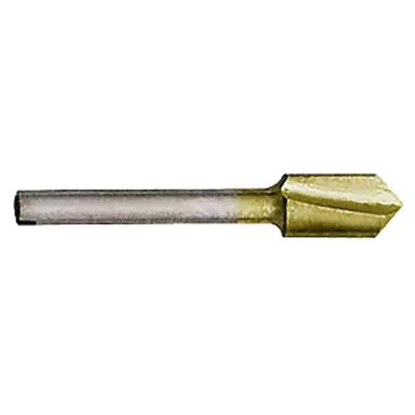 Gyros 1/4 in. Diameter High Speed Steel V-Groove Router Bit