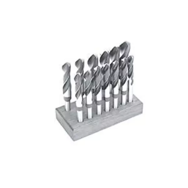 Gyros High Speed Steel Black Oxide Reduced Shank Drill Bit Set (8-Piece)