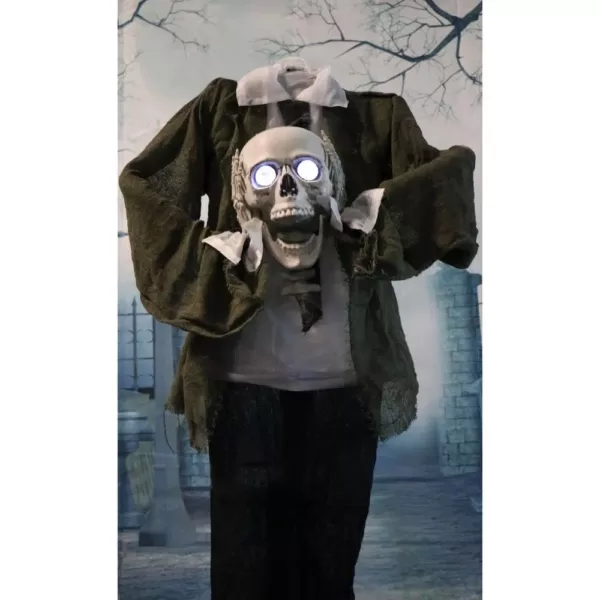 Haunted Hill Farm 5 ft. Animatronic Headless Man Halloween Prop