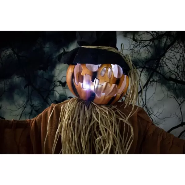 Haunted Hill Farm 6 ft. Animatronic Scarecrow Halloween Prop