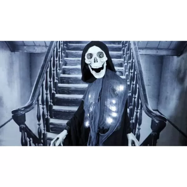 Haunted Hill Farm 5 ft. Animatronic Grim Reaper Halloween Prop