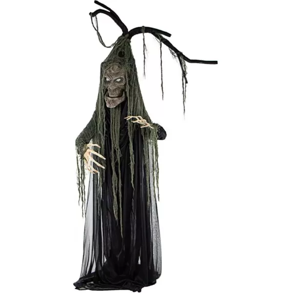 Haunted Hill Farm 6.5 ft. Animatronic Haunted Talking Tree Halloween Prop