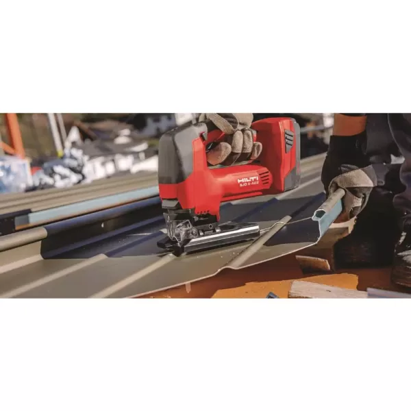 Hilti 22-Volt SJD 6-A Keyless Cordless Variable Speed Orbital Jig Saw Kit with (2) 2.6 Amp Li-Ion Batteries, Charger and Bag