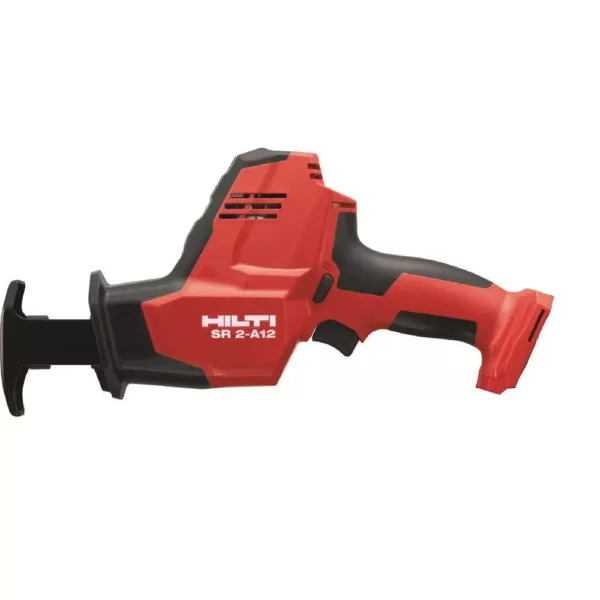 Hilti SR 2-A12 12-Volt Cordless Brushless Reciprocating Saw Kitwith 2 B12/4.0 Li-Ion Batteries, Charger, Belt Clip & Bag