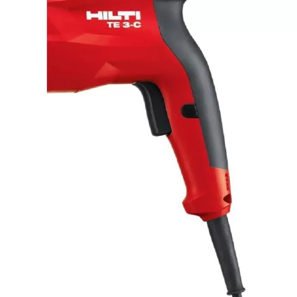 Hilti 850-Watt 120-Volt 1300 RPM SDS Plus Single Speed TE 3-C Rotary Hammer Drill Kit with Chisel, Scraper and 5 Drill Bits