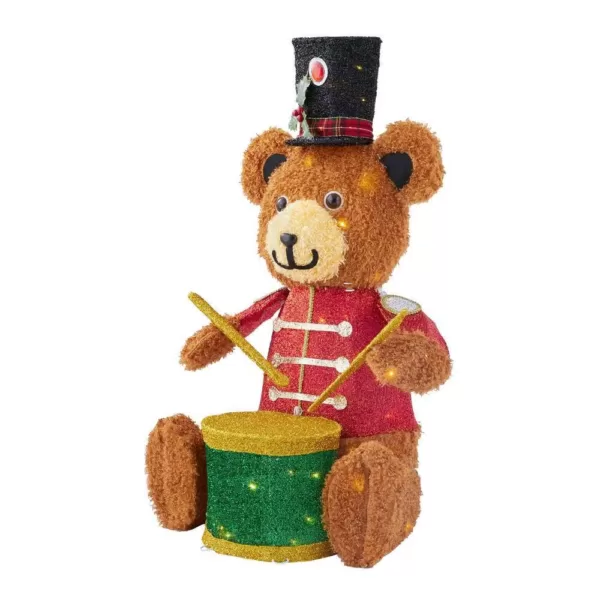 Home Accents Holiday 3 ft Yuletide Lane LED Teddy Bear