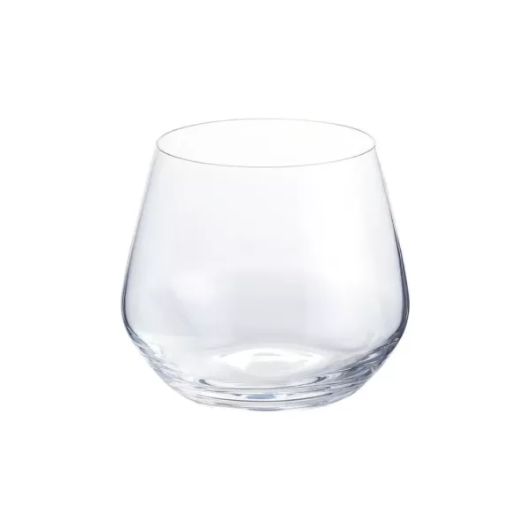 Home Decorators Collection Genoa 18.5 oz. Lead-Free Crystal Stemless Wine Glasses (Set of 4)