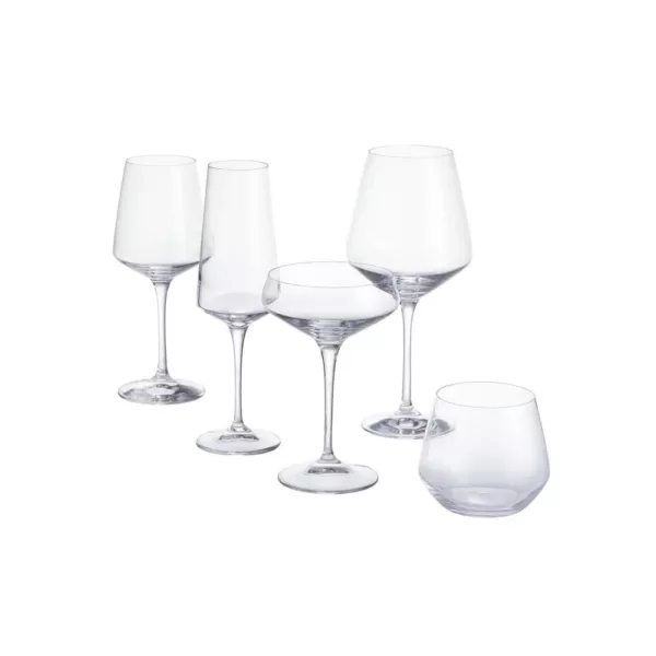 Home Decorators Collection Genoa 18.5 oz. Lead-Free Crystal Stemless Wine Glasses (Set of 8)