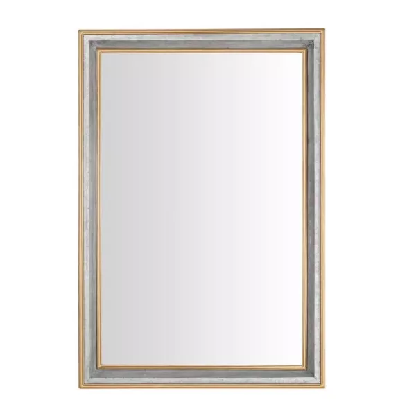 Home Decorators Collection Large Rectangle Galvanized Antiqued Farmhouse Accent Mirror (41 in. H x 28 in. W)