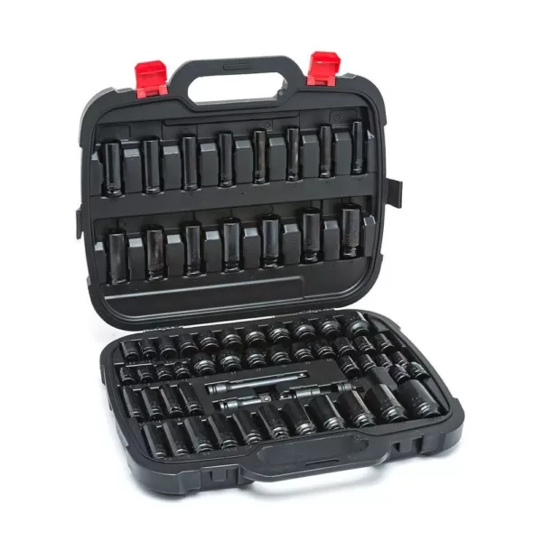 Husky 1/2 in. Drive Master Impact and Hex Bit Socket Set (78-Piece)