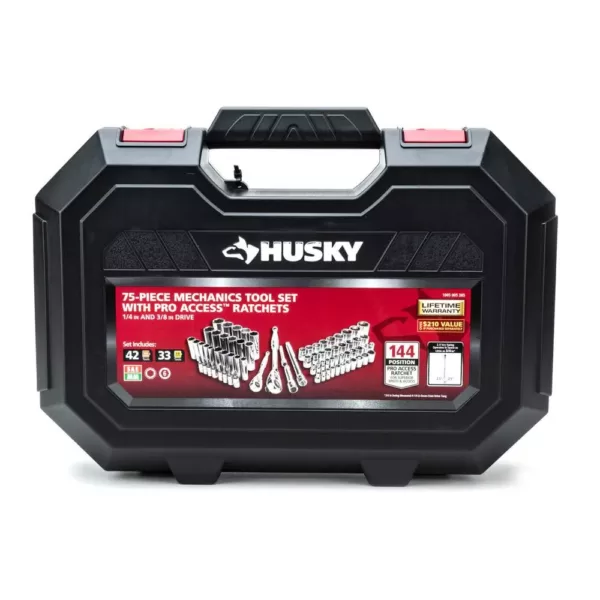 Husky 144-Tooth Mechanics Tool Set (75-Piece)