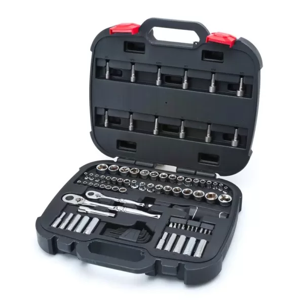 Husky Mechanics Tool Set (92-Piece) with 3/8 in. Drive Pass-Thru Starter Set (11-Piece)