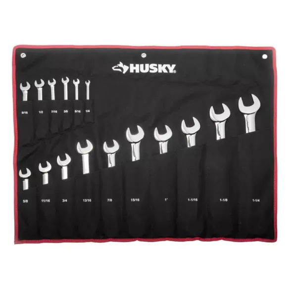 Husky Master Metric and SAE Ratcheting Wrench Set (34-Piece)