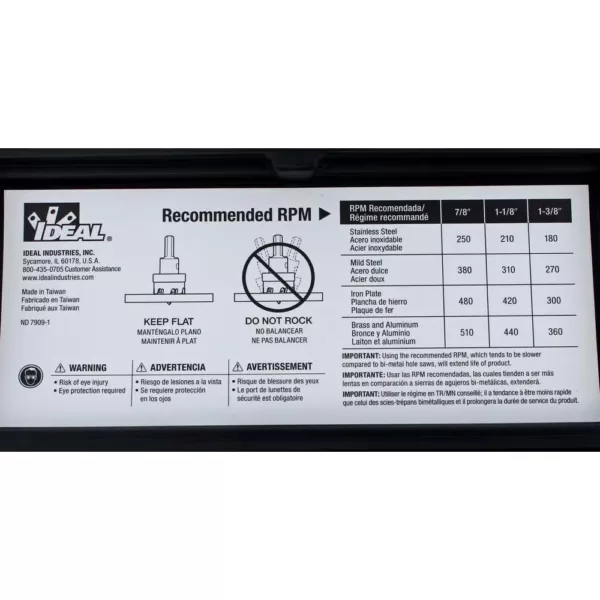 Ideal Carbide Tipped Hole Saw Kit (4-Piece)