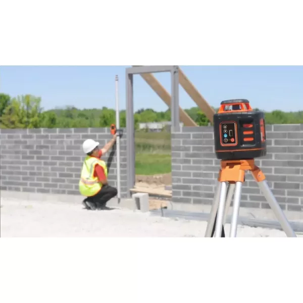 Johnson Self-Leveling Rotary Laser Level with GreenBrite Technology