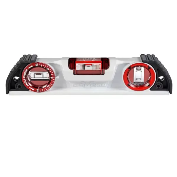 Kapro 10 in. Magnetic Cast Torpedo Level with OPTIVISION and Angle Finder