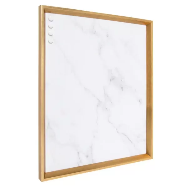 Kate and Laurel Calter Gold Marble Magnetic Memo Board