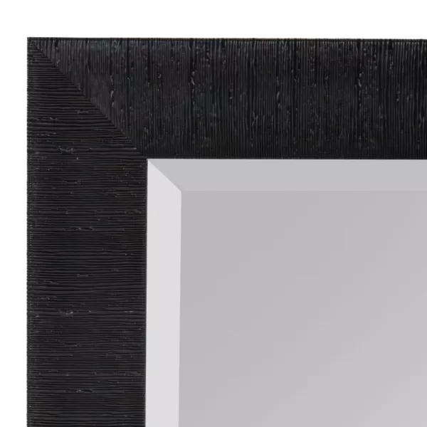 Kate and Laurel Large Rectangle Black Beveled Glass Contemporary Mirror (41.75 in. H x 29.75 in. W)