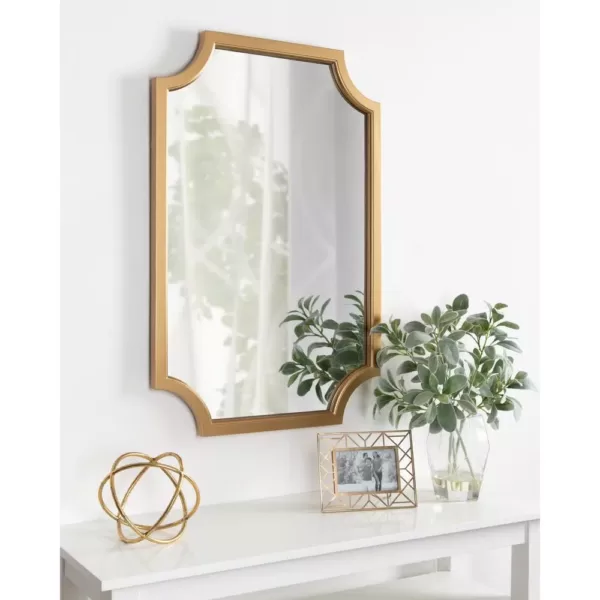 Kate and Laurel Medium Irregular Gold Contemporary Mirror (36 in. H x 24 in. W)