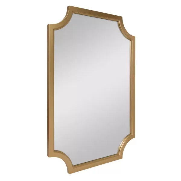 Kate and Laurel Medium Irregular Gold Contemporary Mirror (36 in. H x 24 in. W)