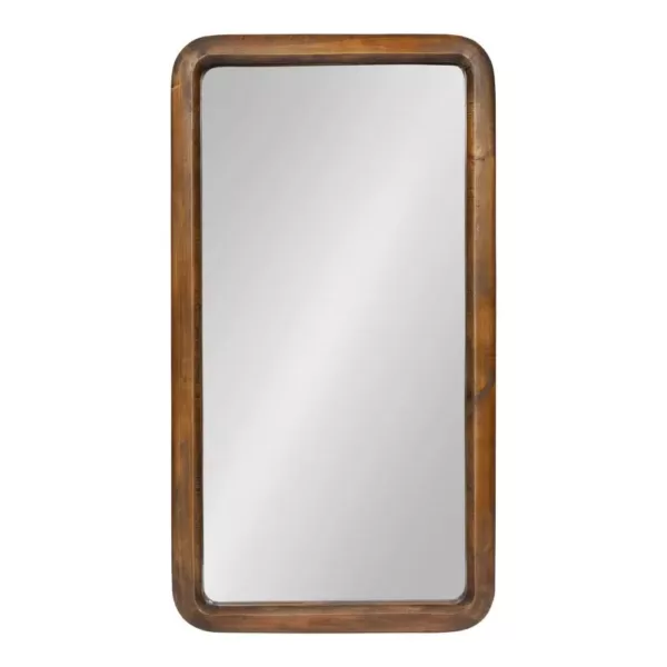 Kate and Laurel Medium Rectangle Walnut Brown Classic Mirror (31.5 in. H x 16.73 in. W)