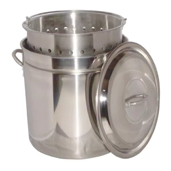 King Kooker 62 qt. Stainless Steel Stock Pot with Lid