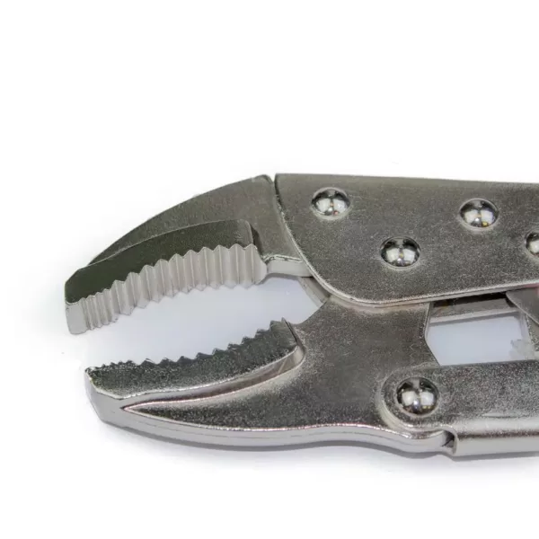 KING 12 in. Heavy-Duty Locking Pliers, Curved Jaw