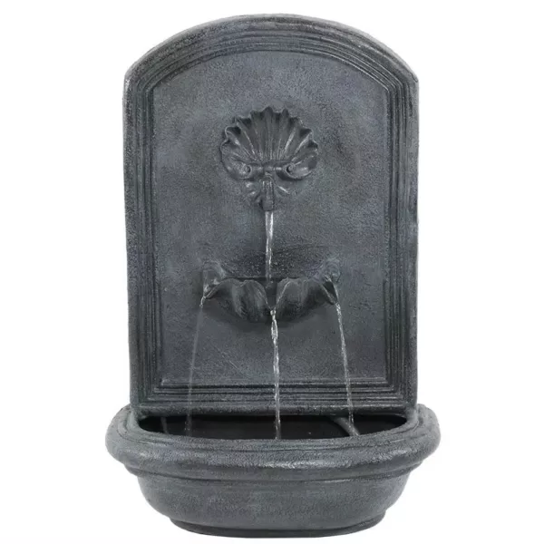 Sunnydaze Decor Seaside Lead Electric Powered Outdoor Wall Fountain