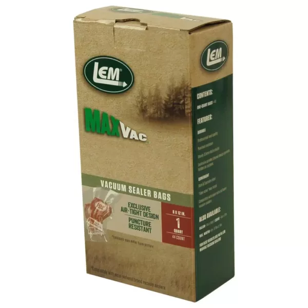 LEM MaxVac Quart Vacuum Bags (44-Count)