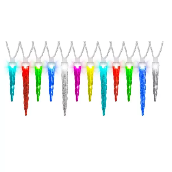 LightShow 12-Light LED Multi-Color Color-Changing Icicle Light Set