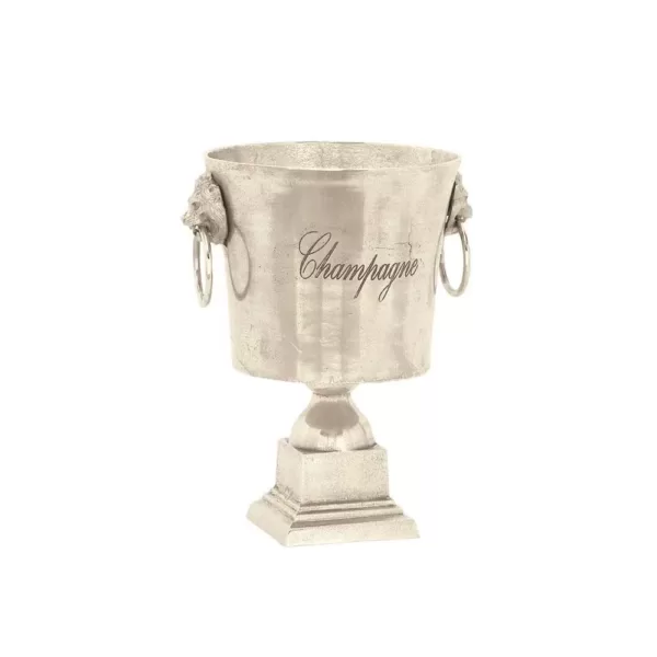 LITTON LANE 13 in. x 16 in. Rustic Silver Aluminum "Champagne" Wine Cooler