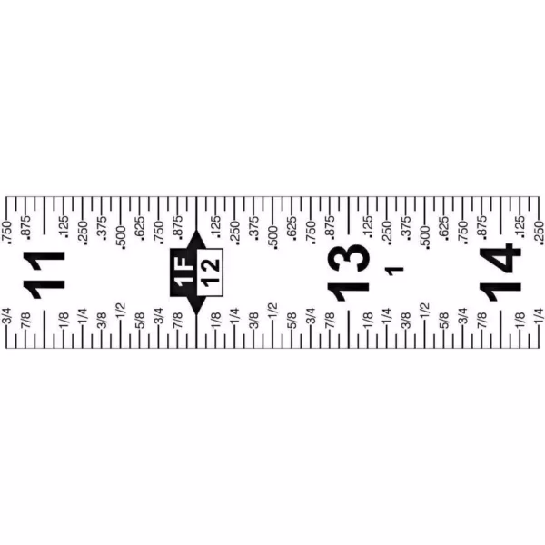 Lufkin 3/4 in. x 12 ft. Quikread Power Return Tape Measure