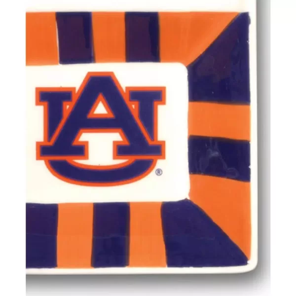 Magnolia Lane Auburn Ceramic 4 Section Tailgating Serving Platter