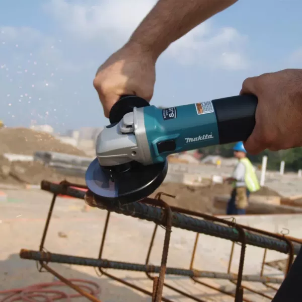 Makita 12 Amp 5 in. SJS High-Power Angle Grinder