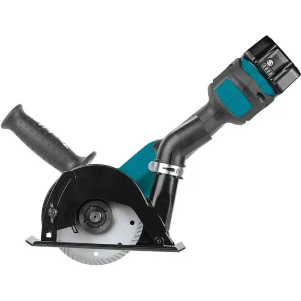 Makita 18-Volt 5.0Ah LXT Lithium-Ion Brushless 4-1/2 / 5 in. Cut-Off/Angle Grinder Kit with bonus 18V LXT Battery Pack 5.0Ah