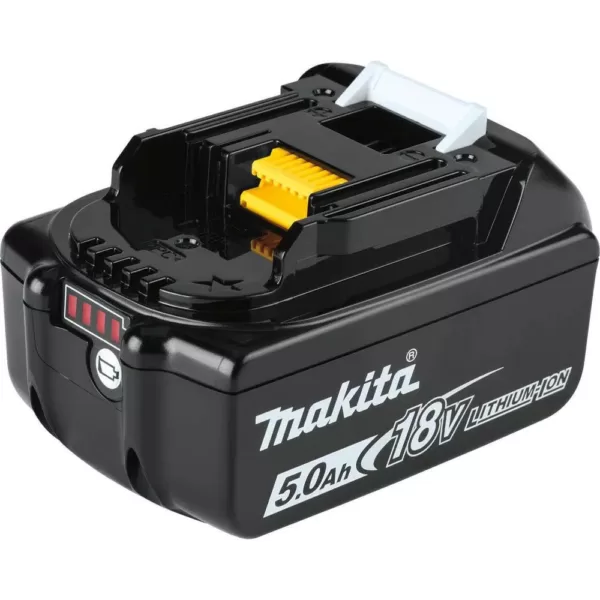 Makita 18V LXT Brushless 4-1/2 in./5 in. Paddle Switch Cut-Off/Angle Grinder with Bonus 18V LXT Battery Pack 5.0Ah